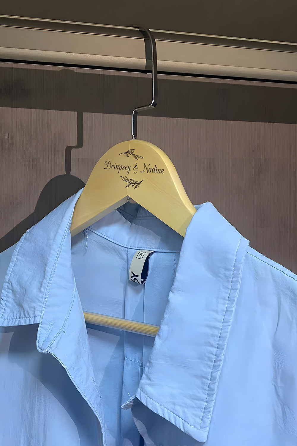 Customized Engraved Wooden Hangers with Pattern