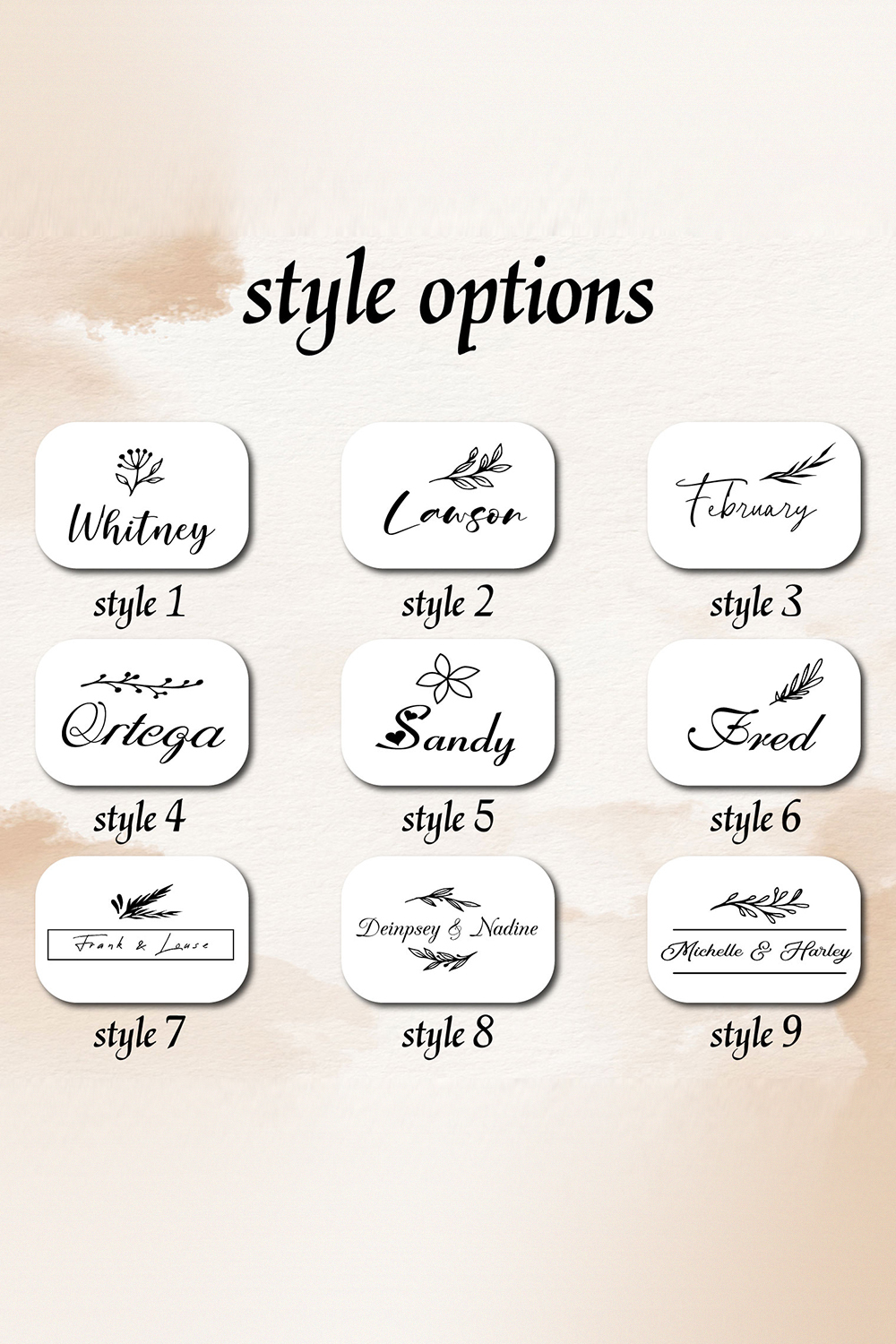 Customized Engraved Wooden Hangers with Pattern