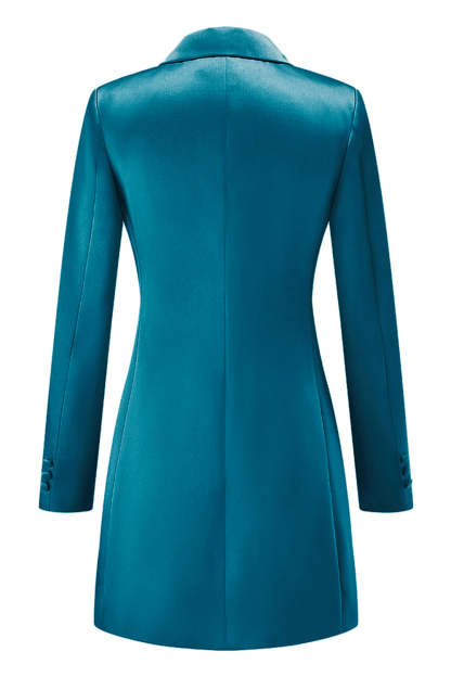 Champagne Peak Lapel Single Breasted Prom Blazer