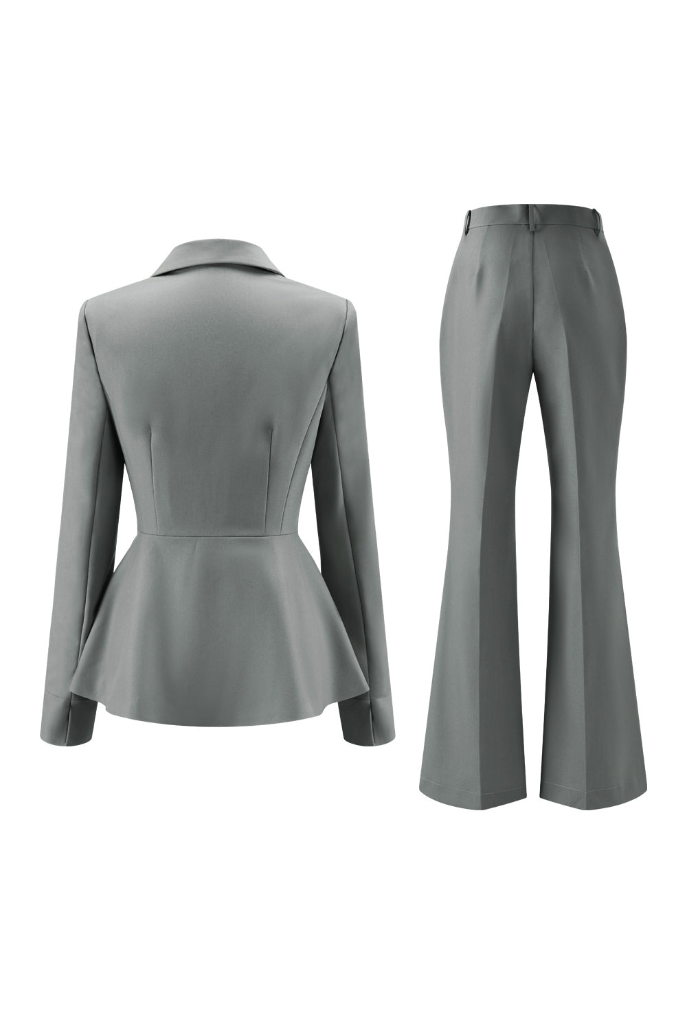 Grey Green 2 Piece Notched Lapel Women Prom Suits