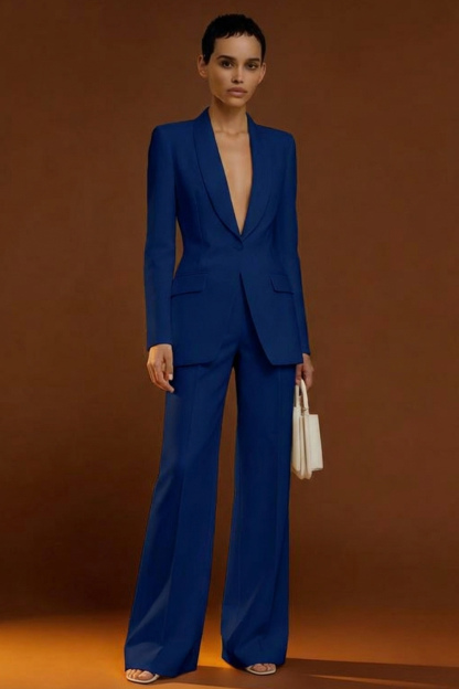 Ivory 2 Piece Shawl Lapel Single Breasted Business Suits