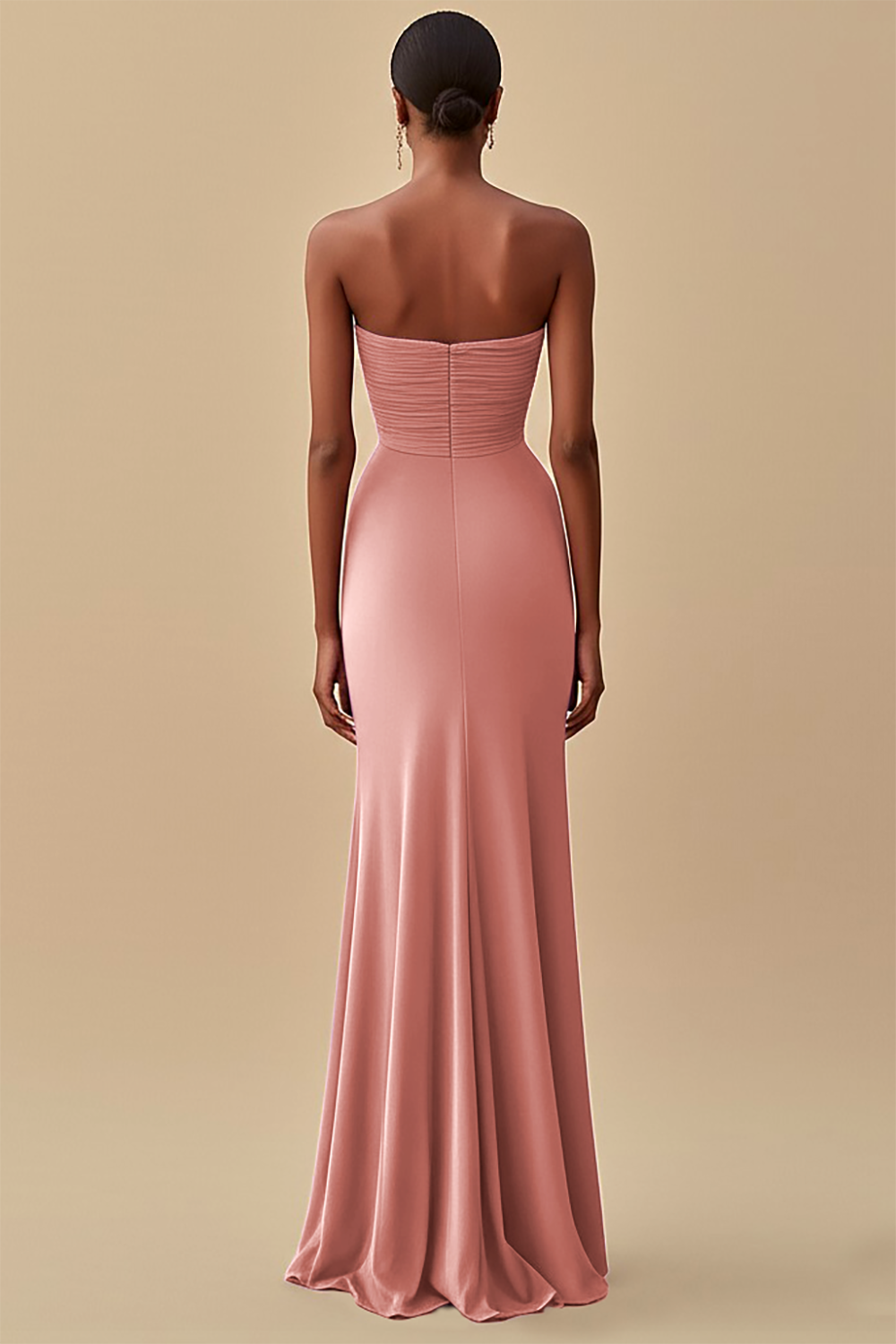 Elegant Black Chiffon Sheath Maxi Formal Dress with Slit