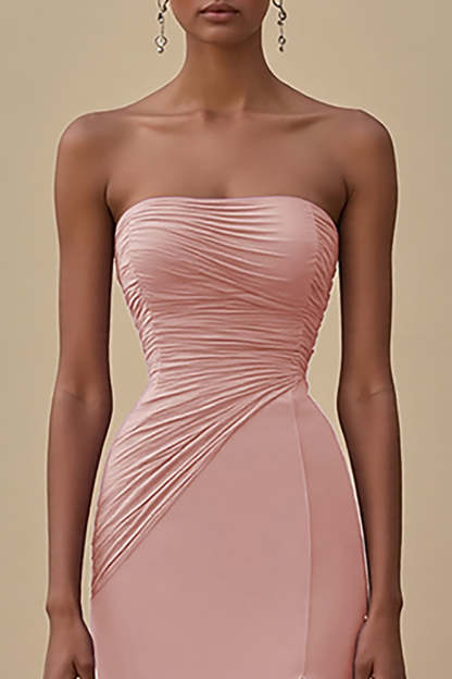 Elegant Black Chiffon Sheath Maxi Formal Dress with Slit