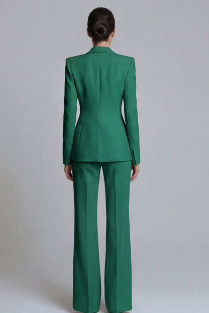 2 Piece Single Pink Breasted Slim Fit Peak Lapel Prom Suits