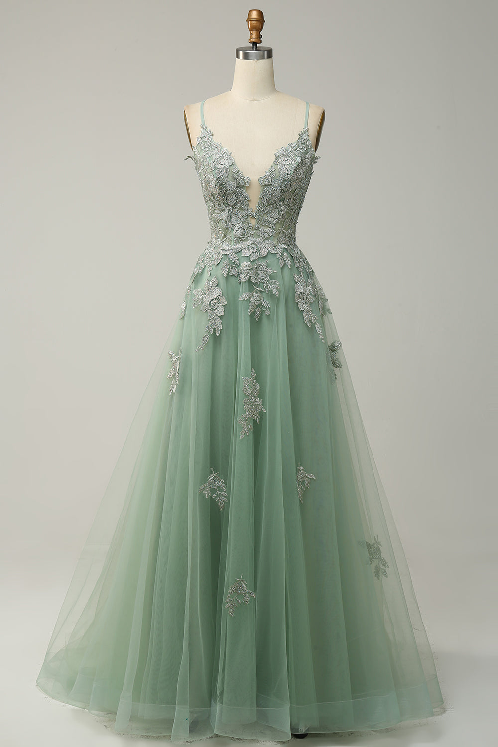 Sage Green Prom Dress