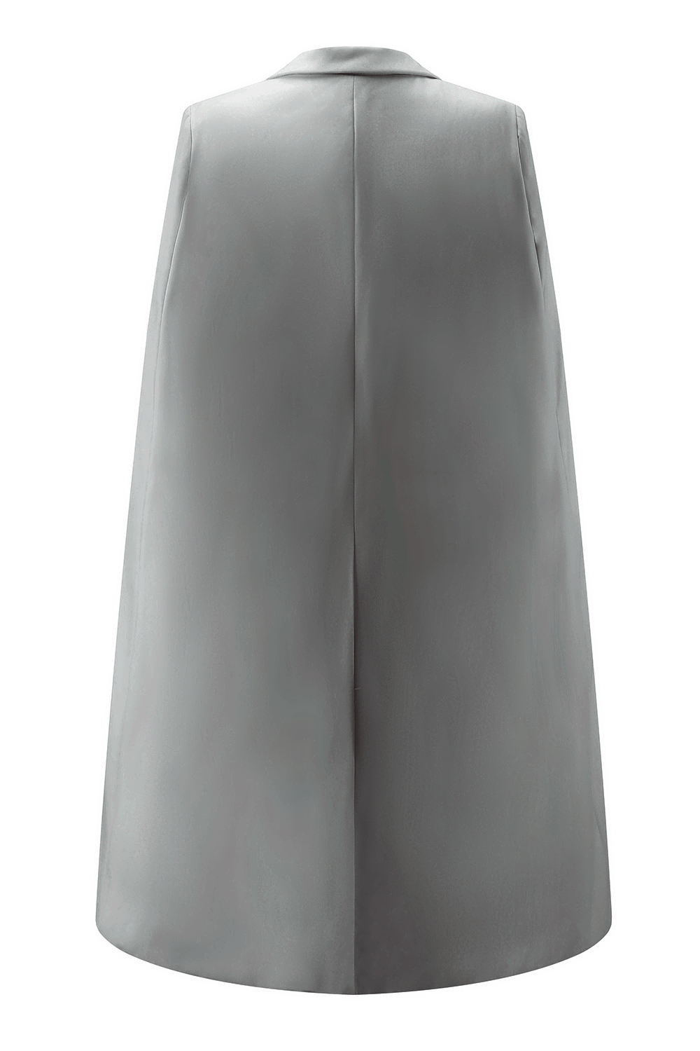 White Bodycon Peak Lapel Mini Work Dress with Cape