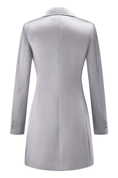 Champagne Peak Lapel Single Breasted Prom Blazer