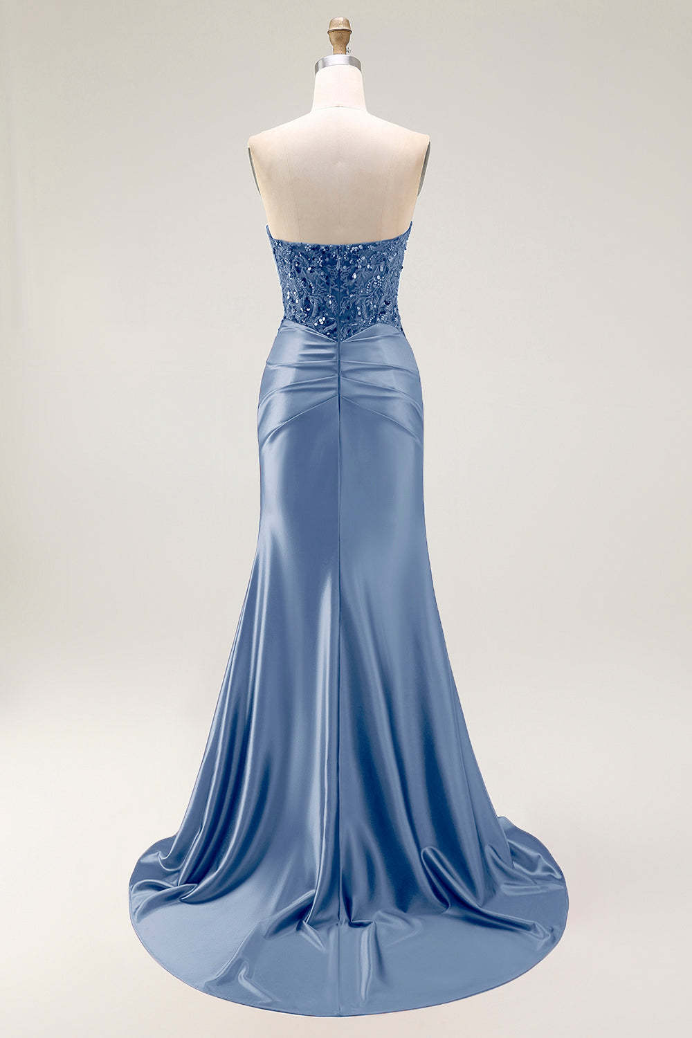 Red Sparkly Sweetheart Mermaid Long Prom Dress with Sequins