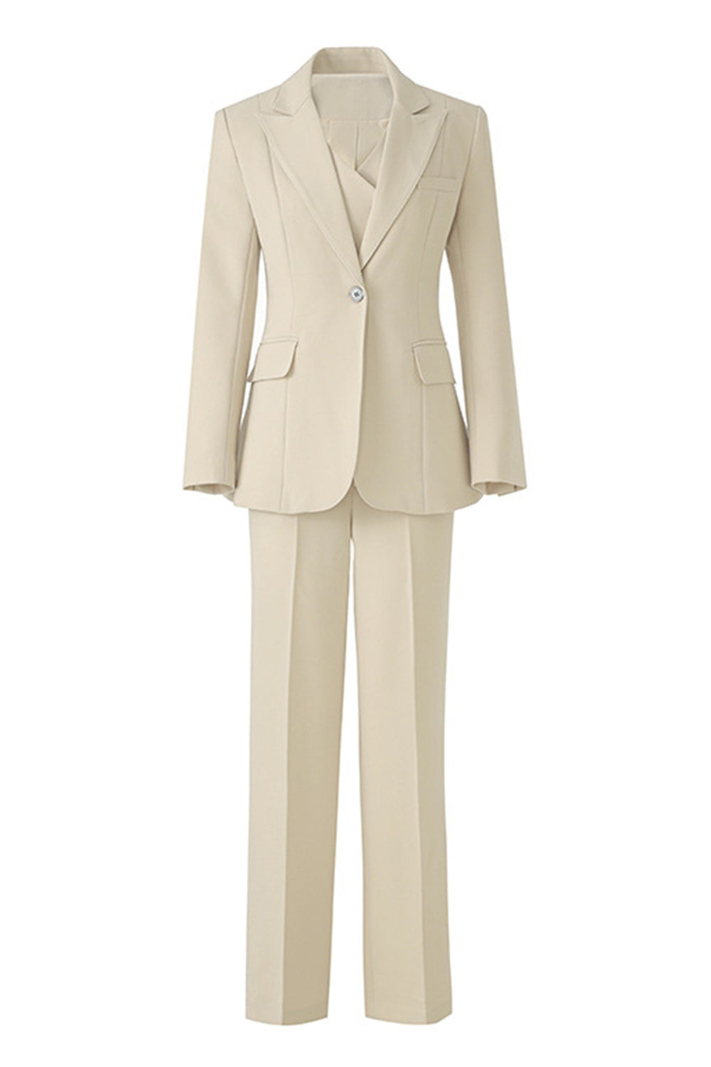 Black 3 Piece Notched Lapel Business Suits with Sleeves