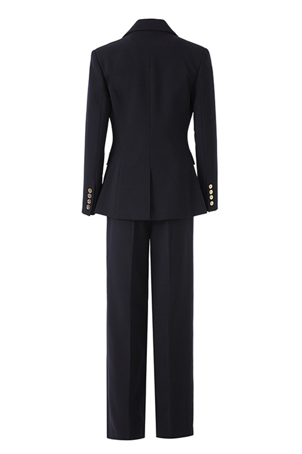Black 3 Piece Notched Lapel Business Suits with Sleeves