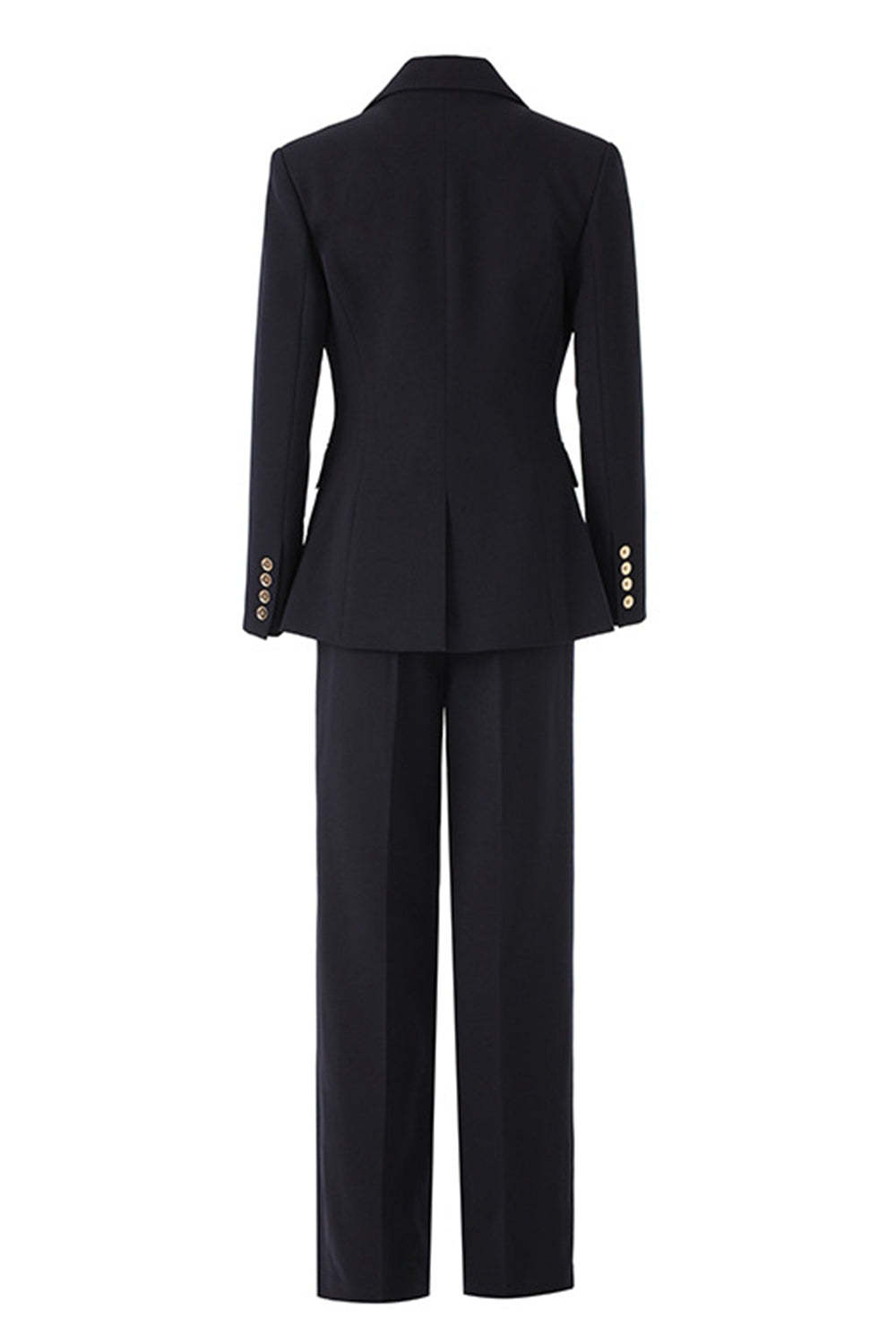 Black 3 Piece Notched Lapel Business Suits with Sleeves