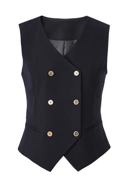 Black 3 Piece Notched Lapel Business Suits with Sleeves