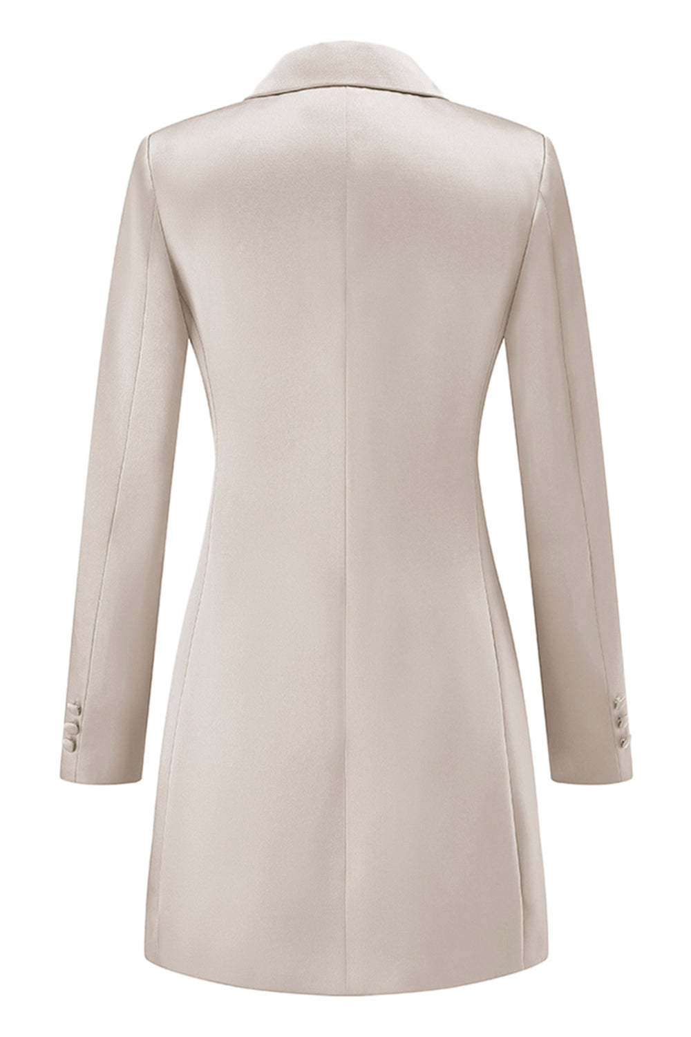 Champagne Peak Lapel Single Breasted Prom Blazer