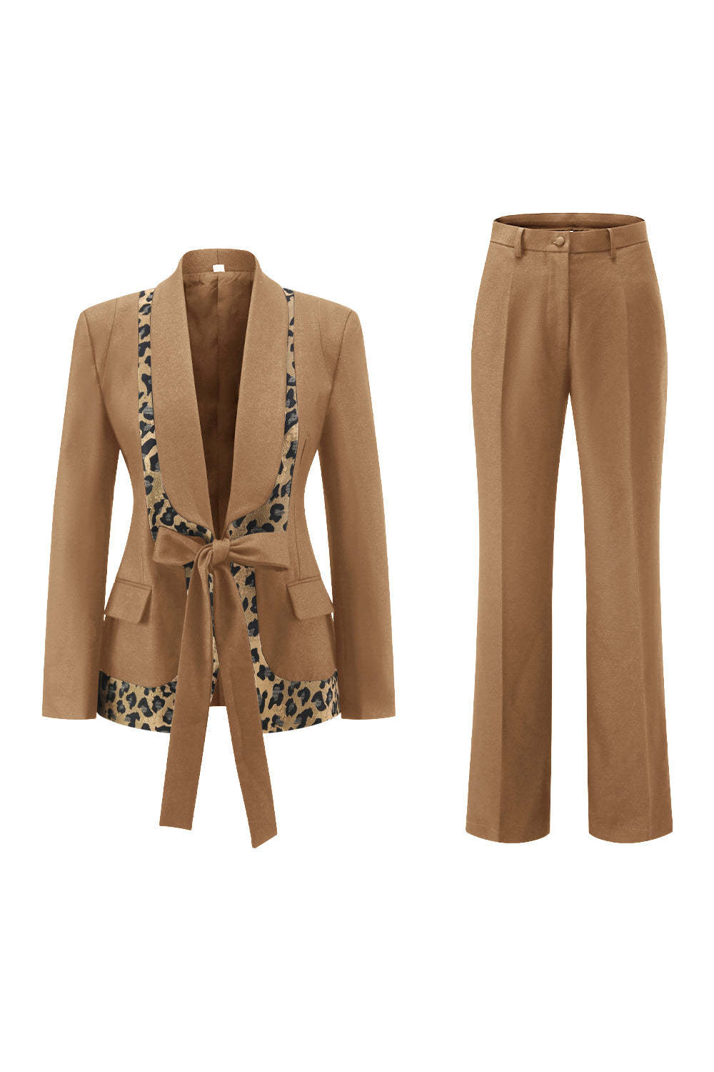 Black 2 Piece Shawl Lapel Women Prom Suits with Bow