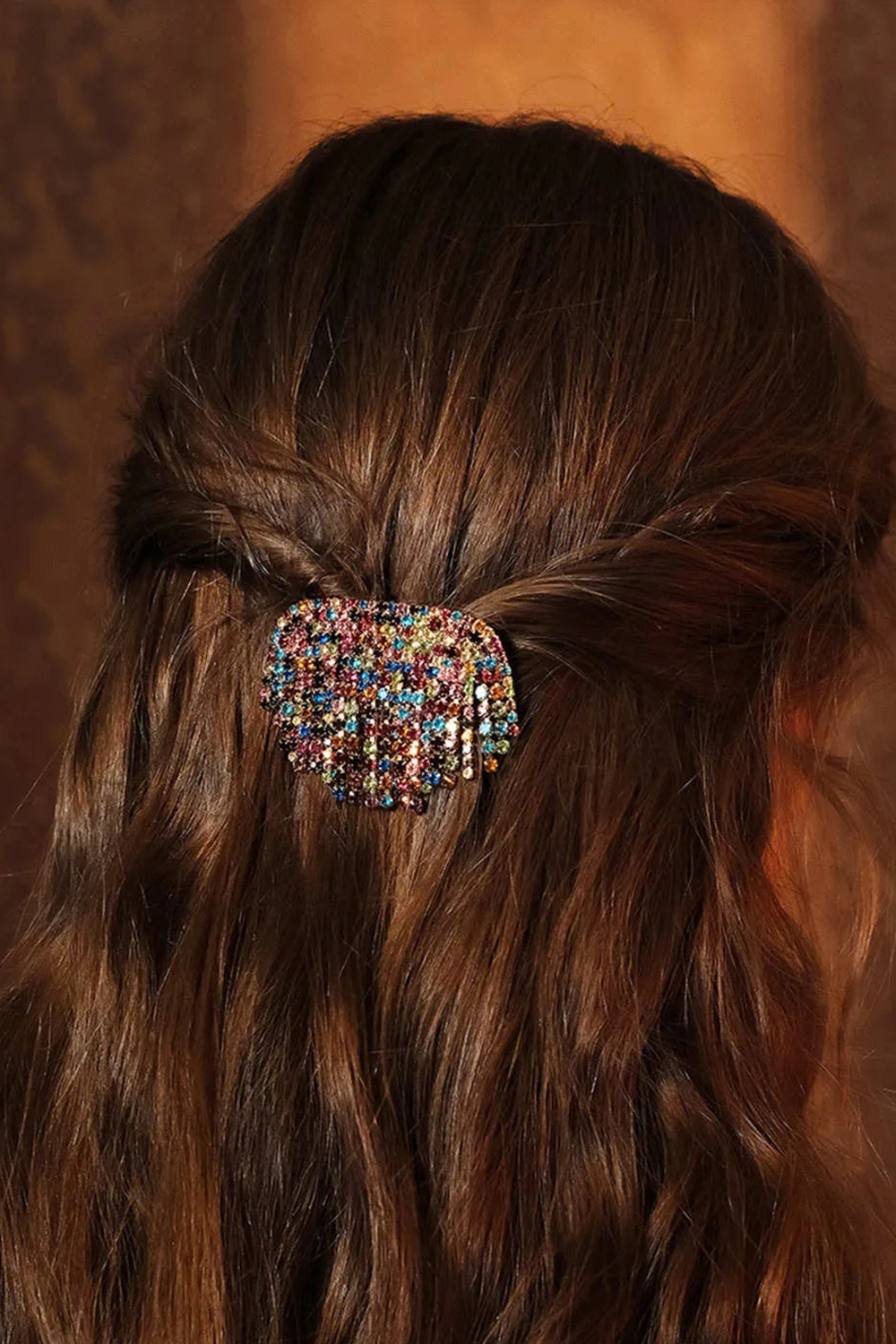 Colorful Rhinestone Hair Clip Set
