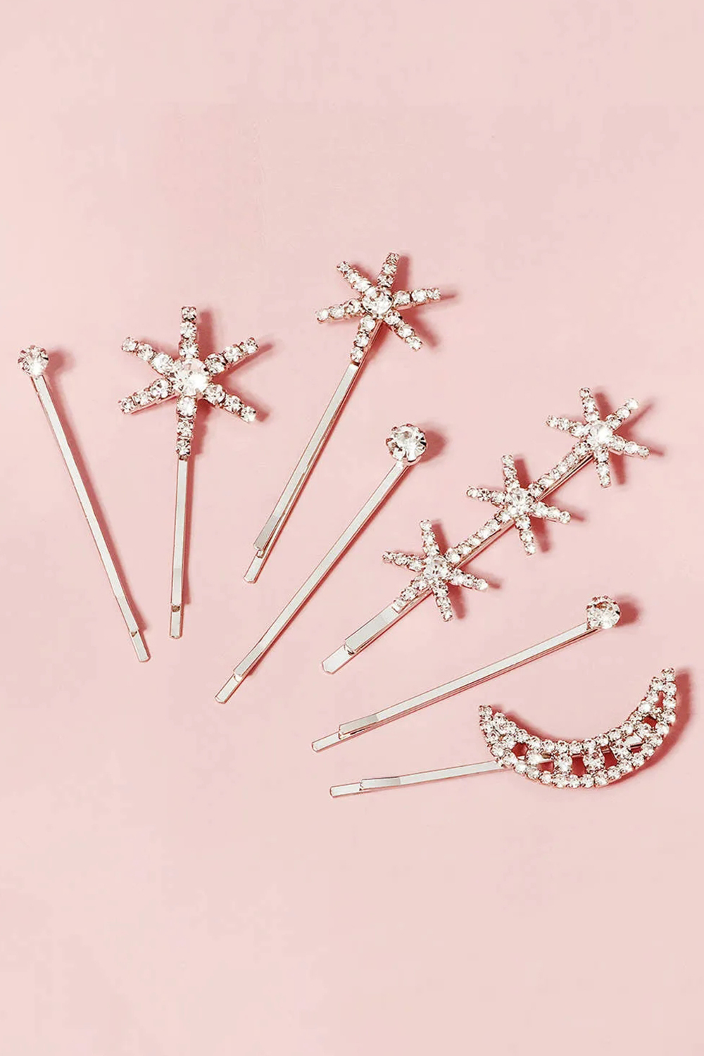 Simple Silver Hair Pin Set