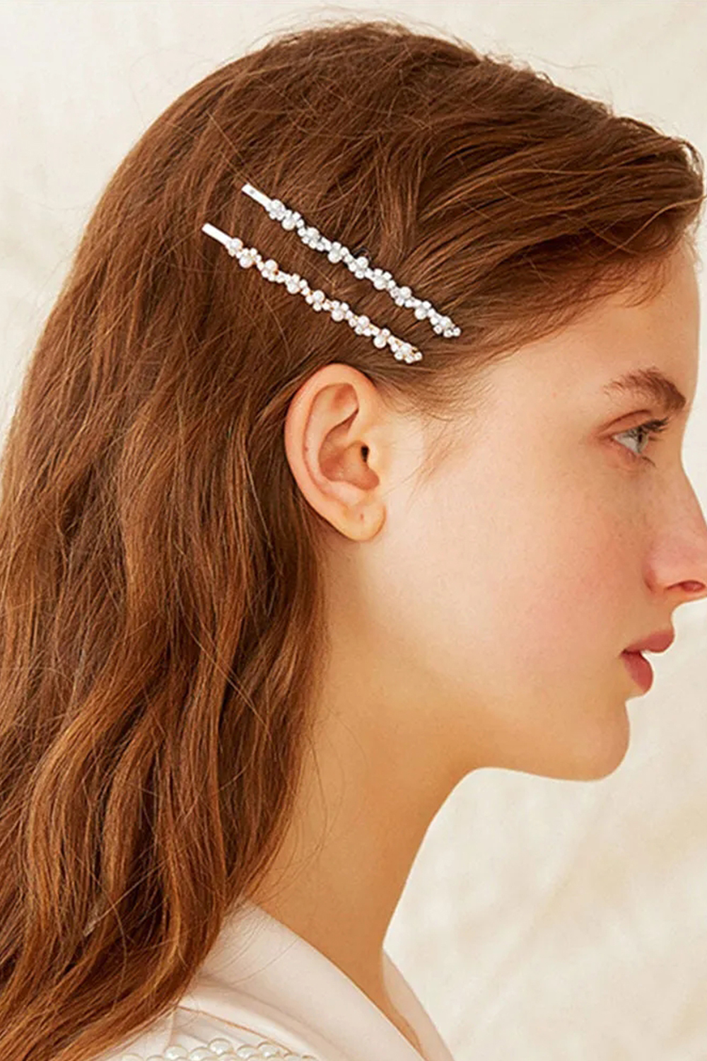 Pearl And Crystal Hair Pin Set