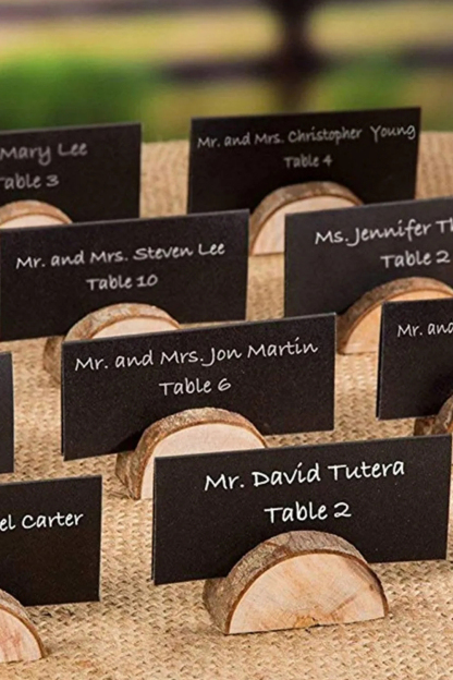 10 PCS Wood Place Card Holder
