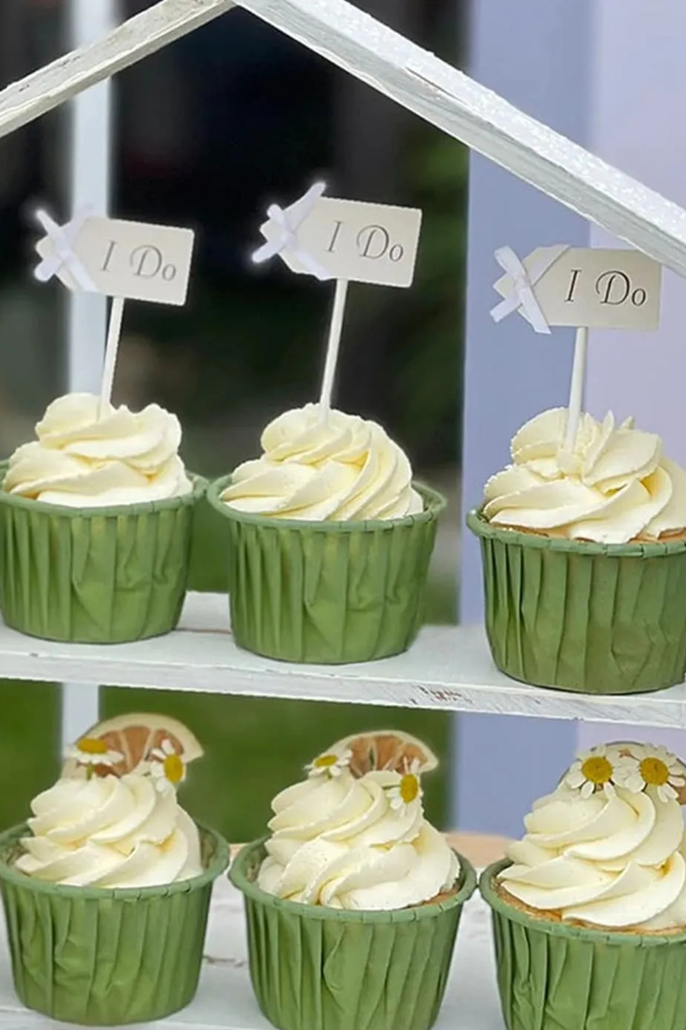 12 PCS I DO Cup Cake Topper Wedding Decoration
