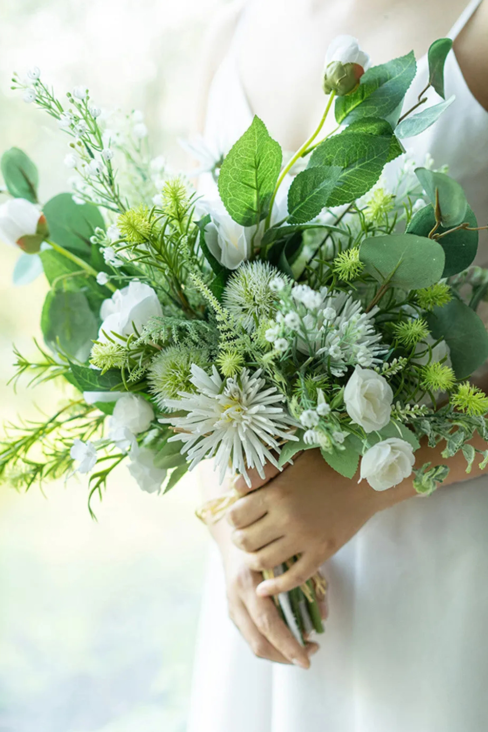 Green Wedding Flower Bouquet