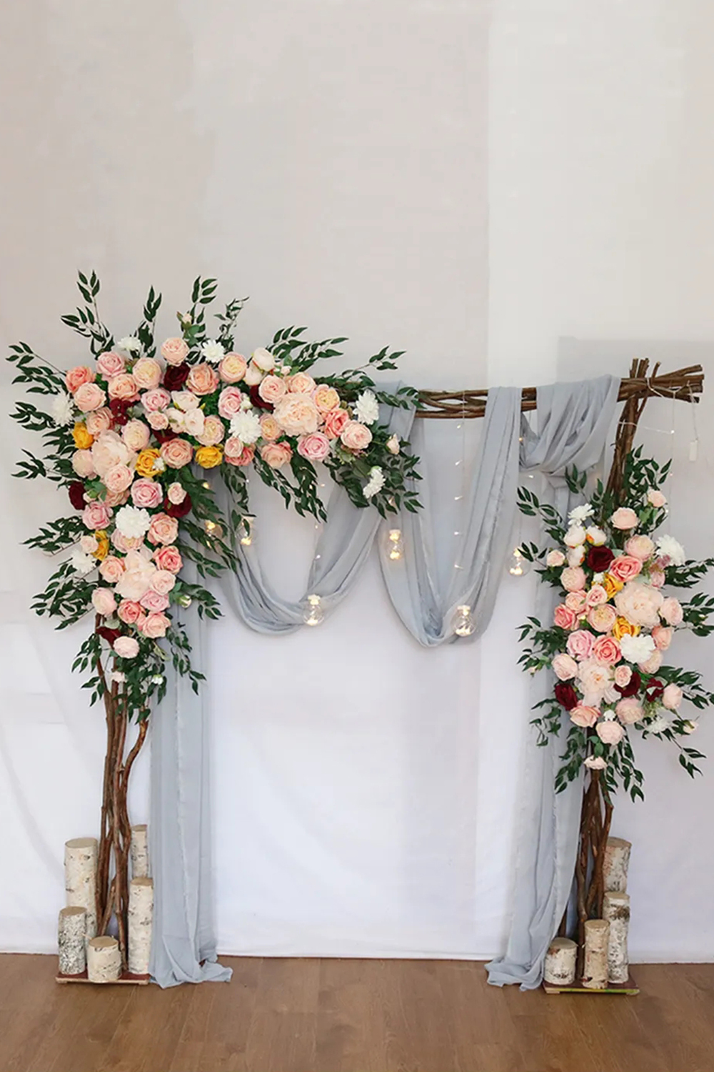 Pink Wedding Arch Floral Decoration