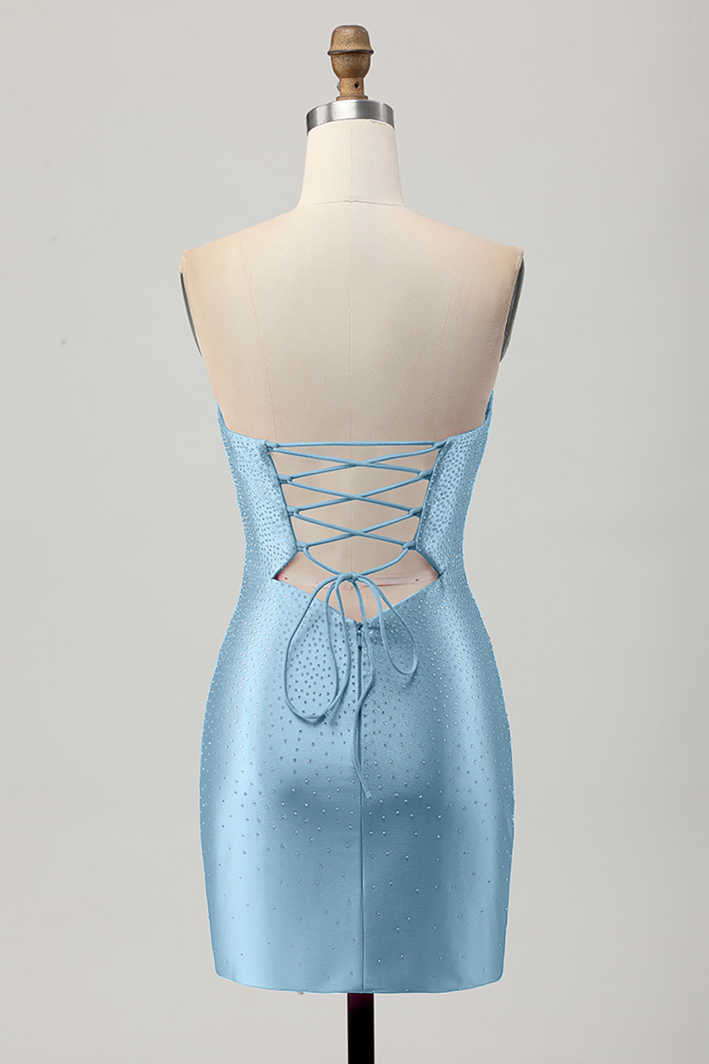 Sparkly Fuchsia Tight Sweetheart Keyhole Short Beaded Homecoming Dress