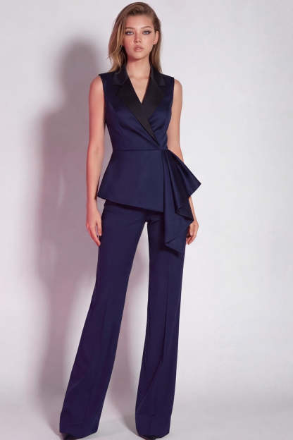 Burgundy 2 Piece Notched Lapel Business Suits with Drape