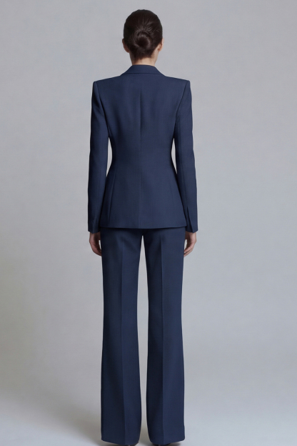 2 Piece Single Pink Breasted Slim Fit Peak Lapel Prom Suits