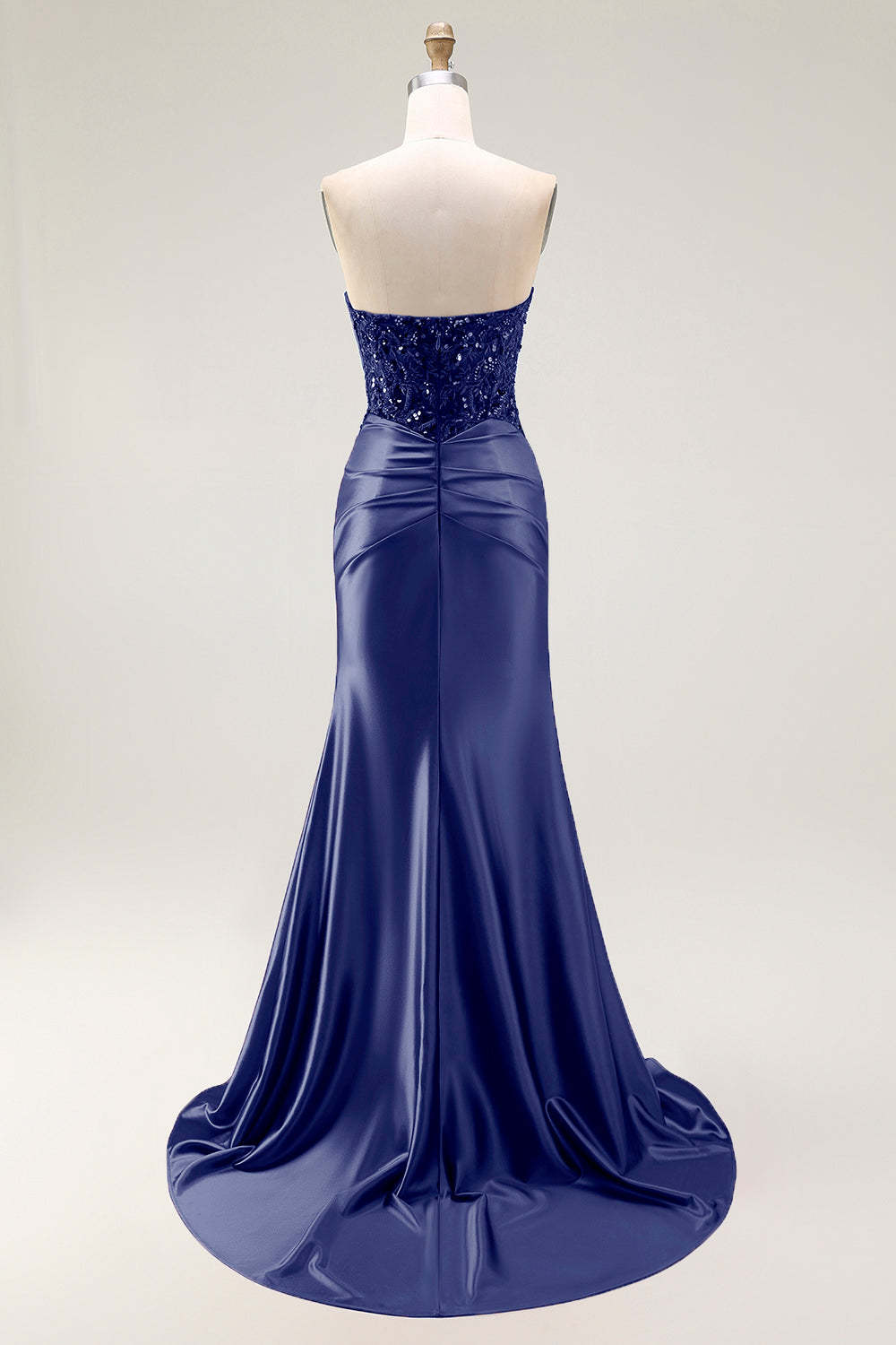 Red Sparkly Sweetheart Mermaid Long Prom Dress with Sequins