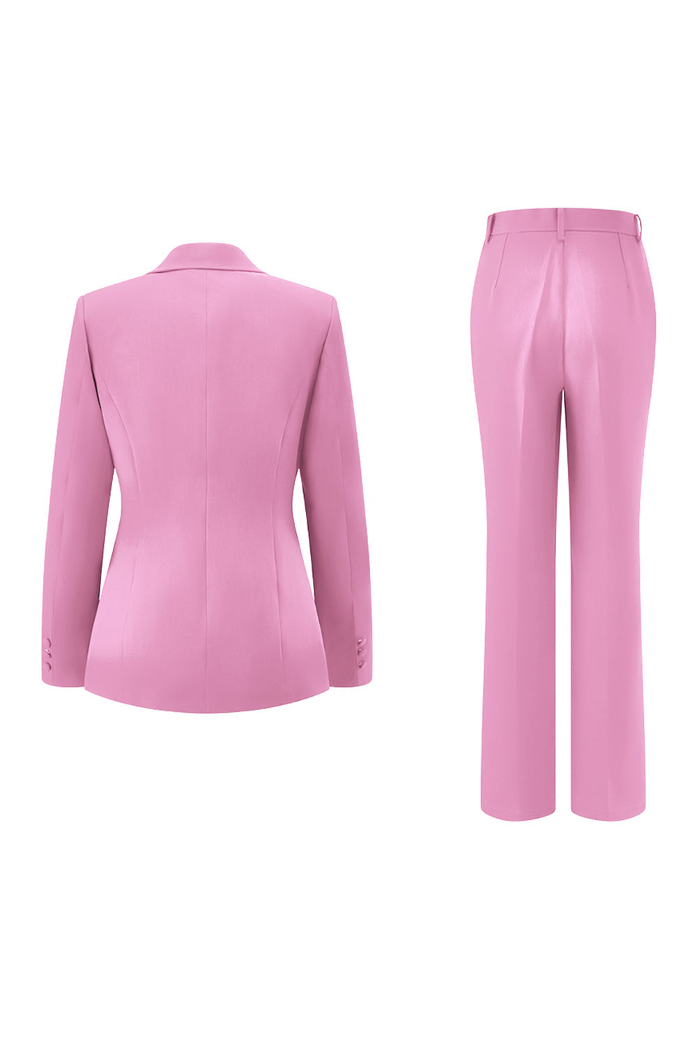 Dark Fuchsia 2 Piece Notched Lapel Women Prom Suits