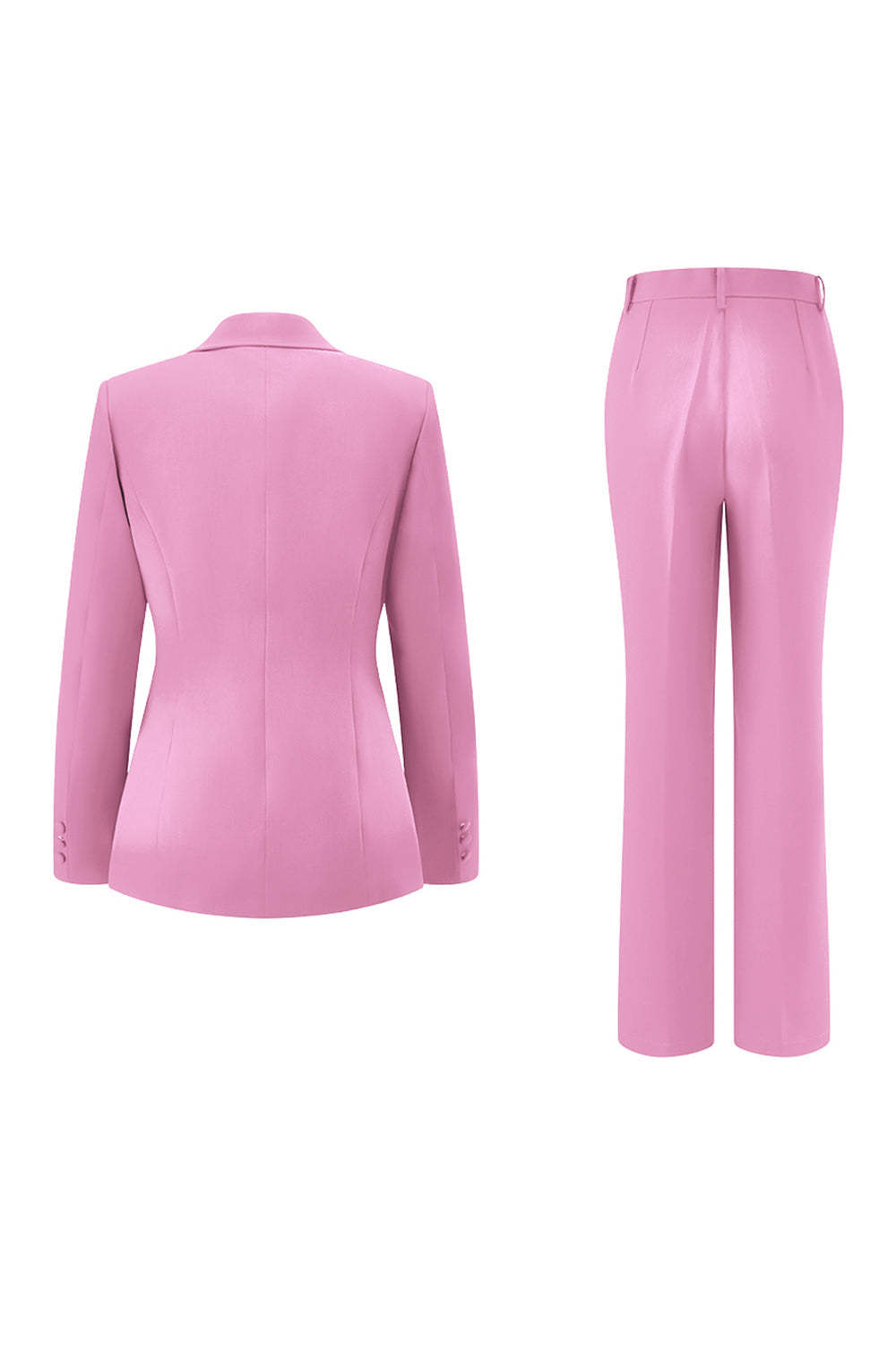 Dark Fuchsia 2 Piece Notched Lapel Women Prom Suits