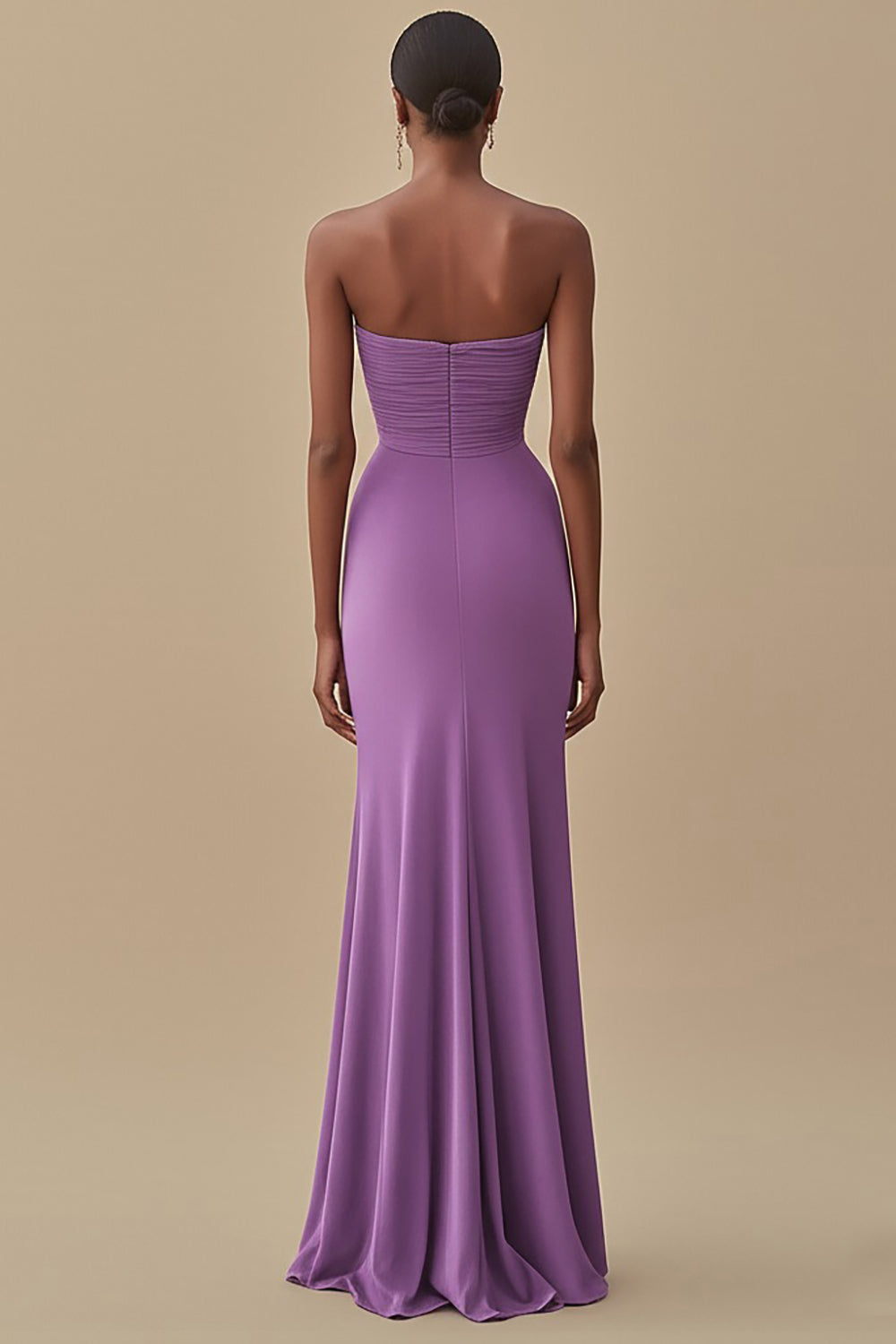 Elegant Black Chiffon Sheath Maxi Formal Dress with Slit