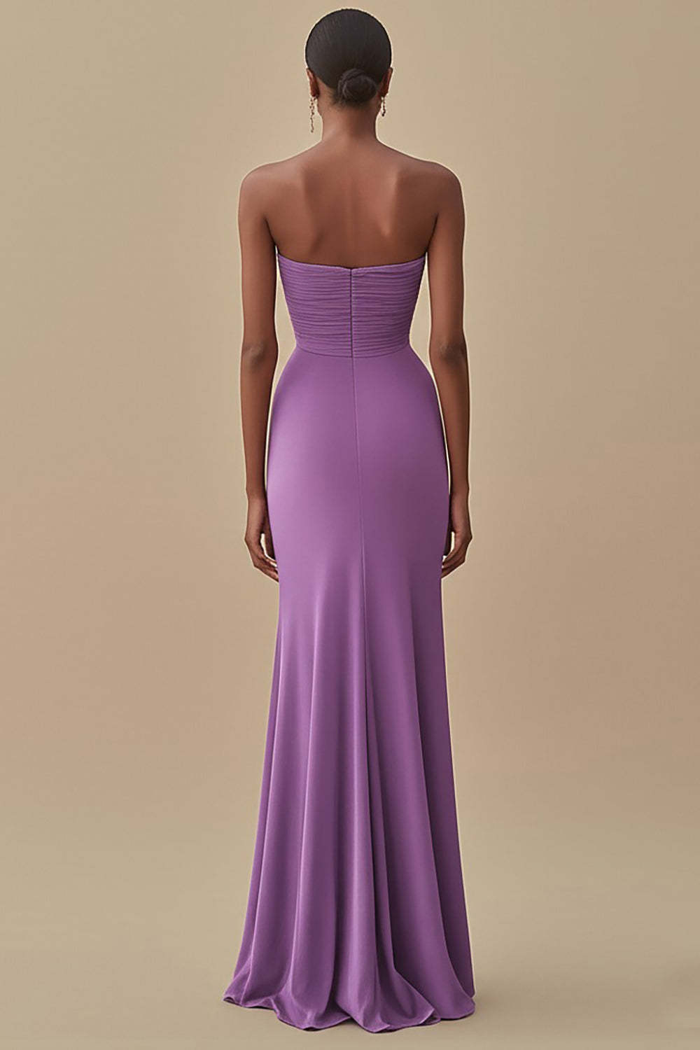 Elegant Black Chiffon Sheath Maxi Formal Dress with Slit