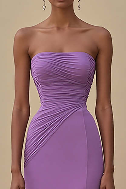 Elegant Black Chiffon Sheath Maxi Formal Dress with Slit