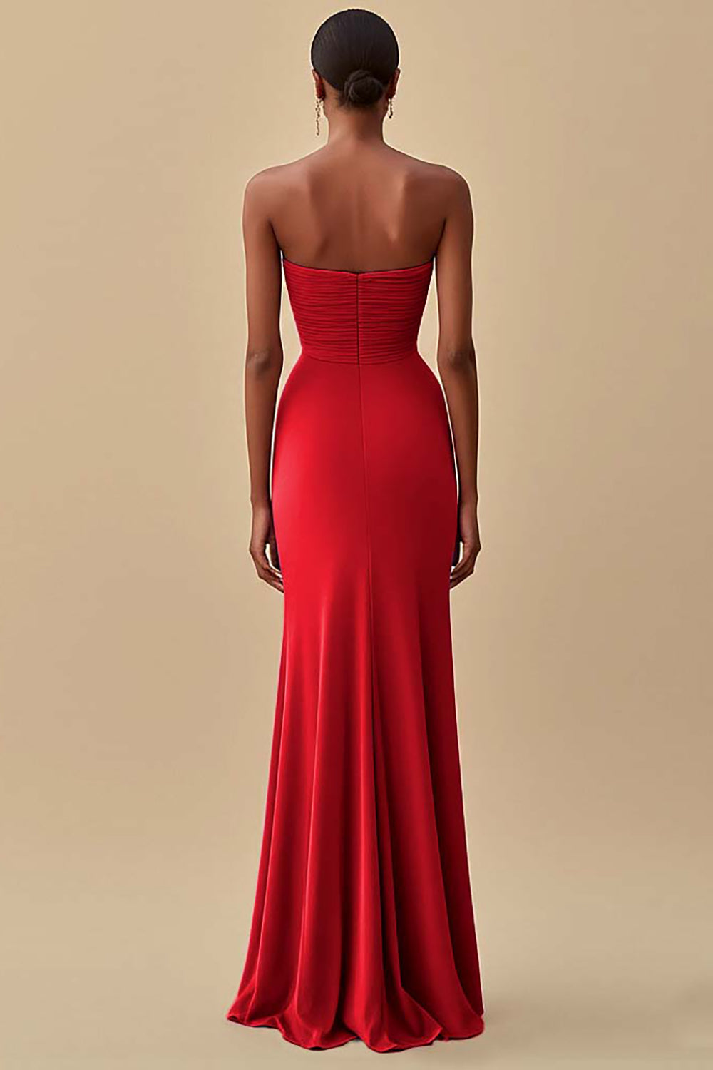 Elegant Black Chiffon Sheath Maxi Formal Dress with Slit