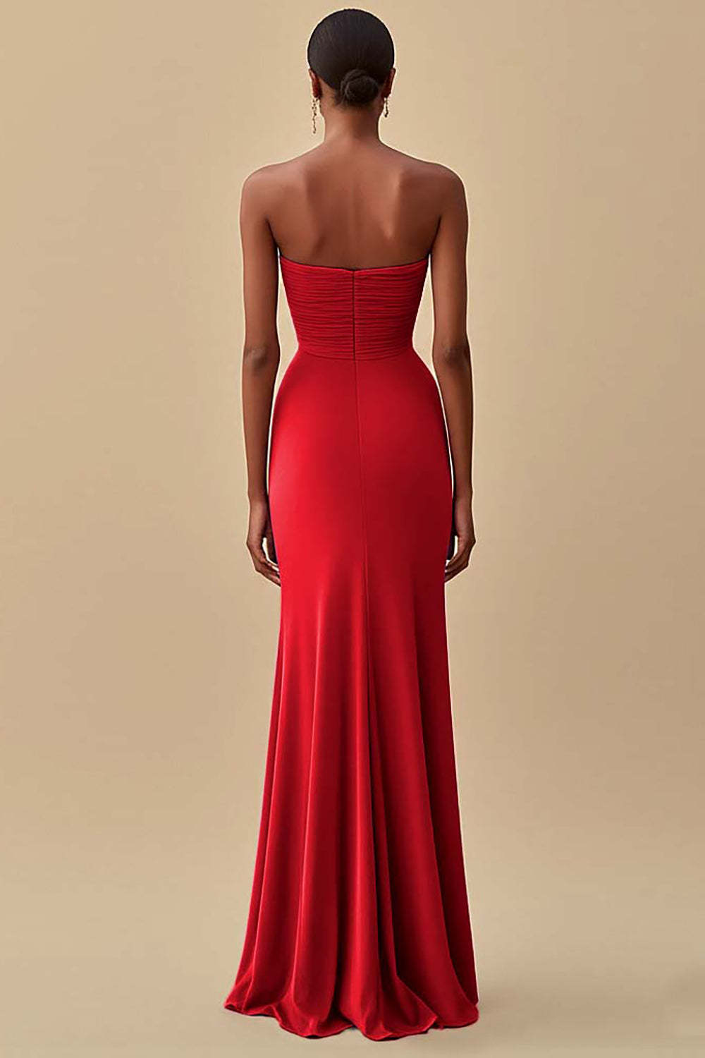 Elegant Black Chiffon Sheath Maxi Formal Dress with Slit