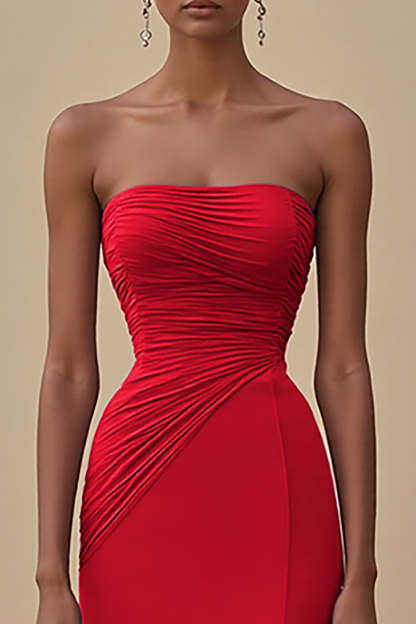 Elegant Black Chiffon Sheath Maxi Formal Dress with Slit