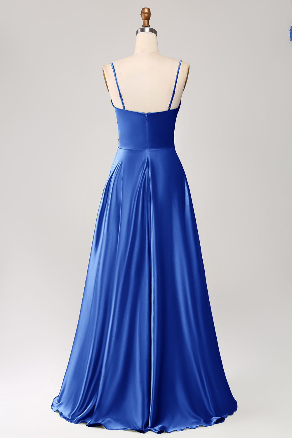 Green A Line Cowl Neck Prom Dress with Sequins