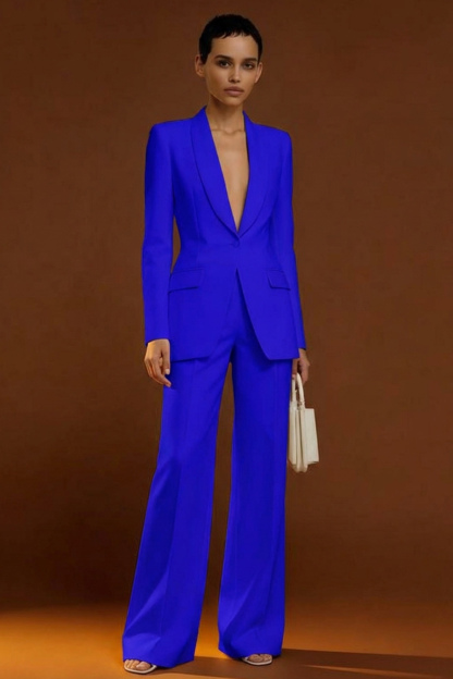 Ivory 2 Piece Shawl Lapel Single Breasted Business Suits