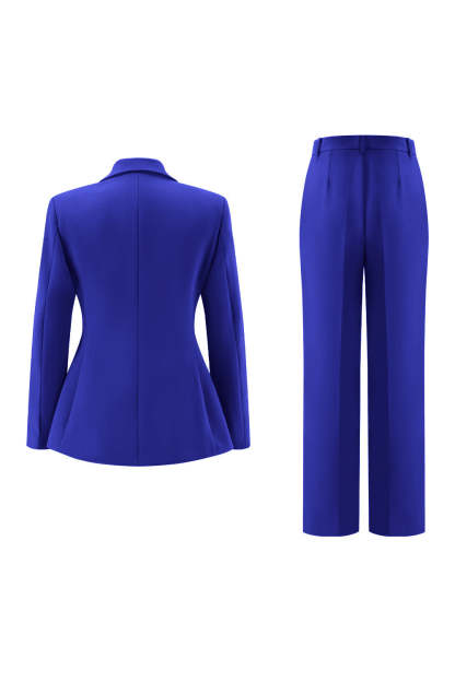 Fuchsia Double Breasted 2 Piece Women Prom Suits