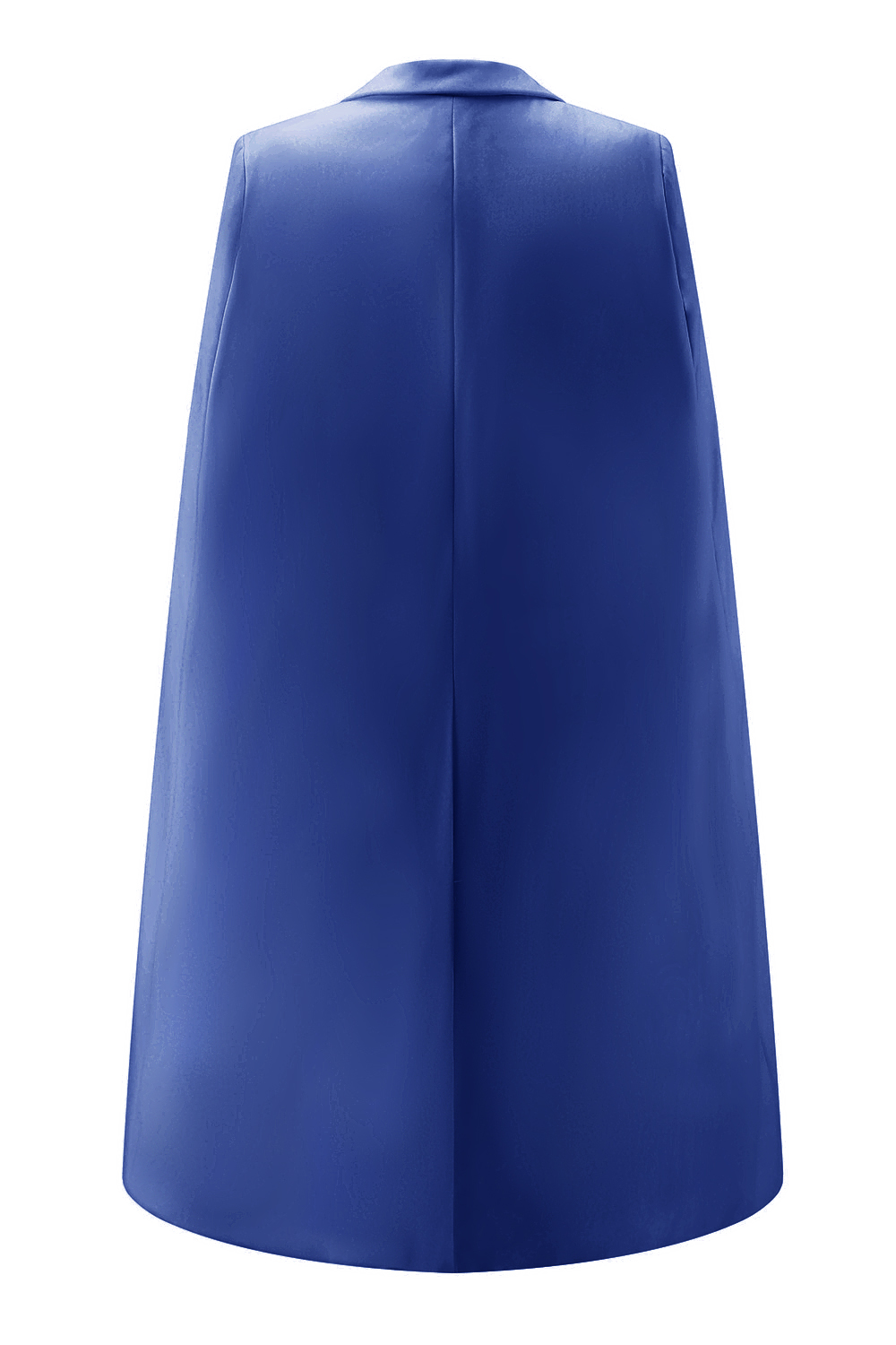 White Bodycon Peak Lapel Mini Work Dress with Cape