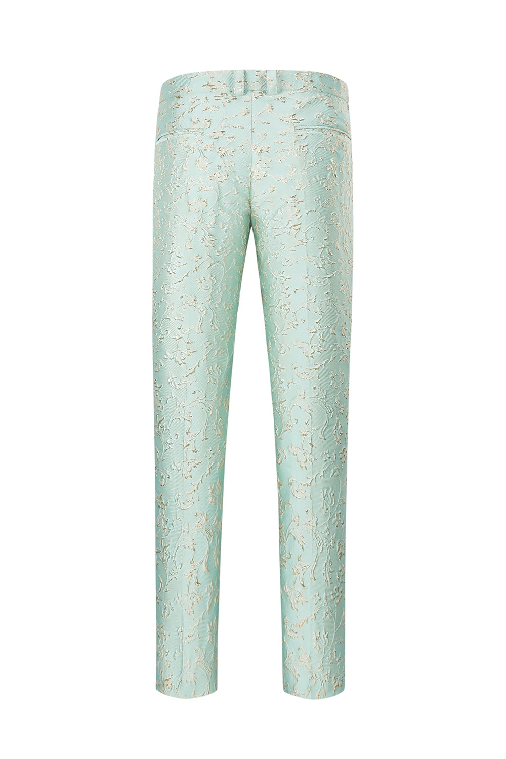 Champagne Shawl Lapel One Button Jacquard Men's Prom Suits