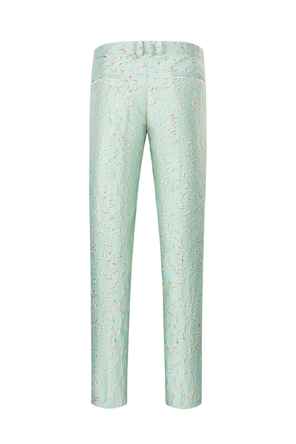 Champagne Shawl Lapel One Button Jacquard Men's Prom Suits