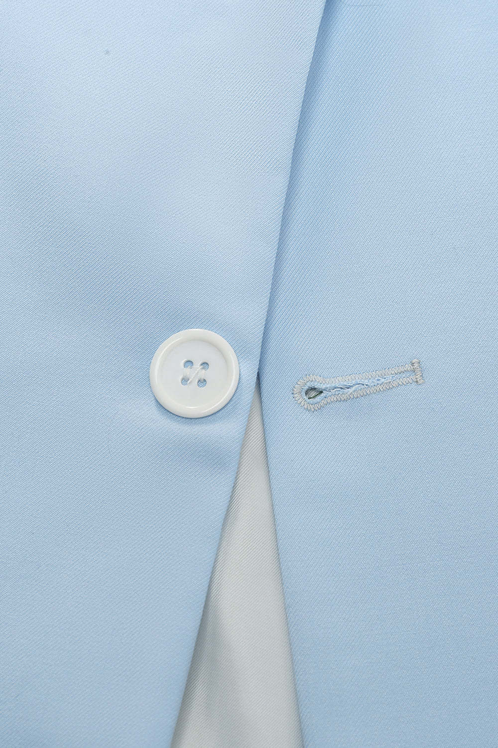 Light Blue Peak Lapel 2 Piece Men's Prom Suits