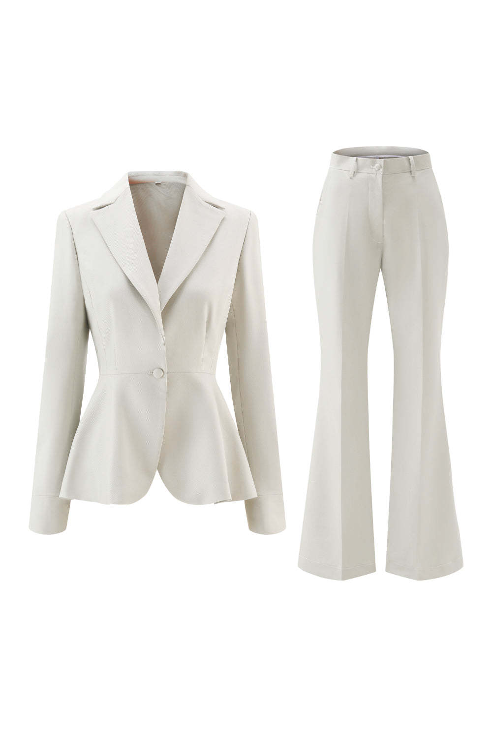 Grey Green 2 Piece Notched Lapel Women Prom Suits