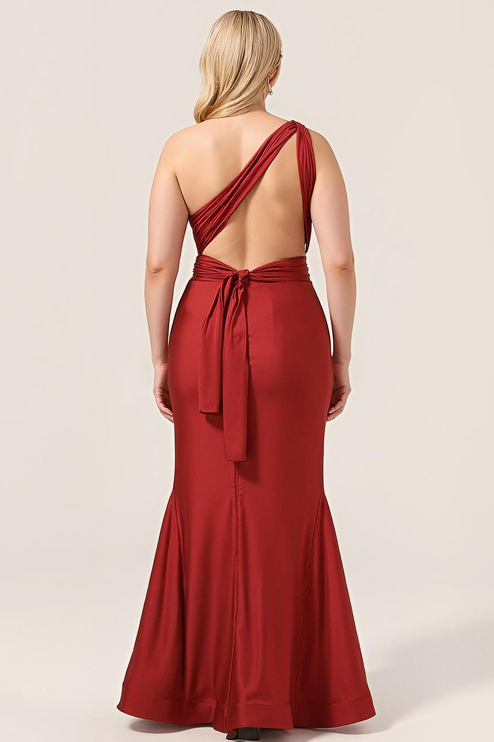 Convertible Mermaid Spandex Long Bridesmaid Dress