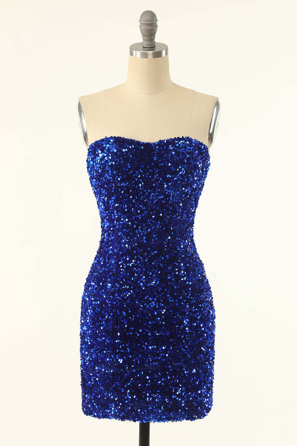Black Sequins Bodycon Cocktail Dress