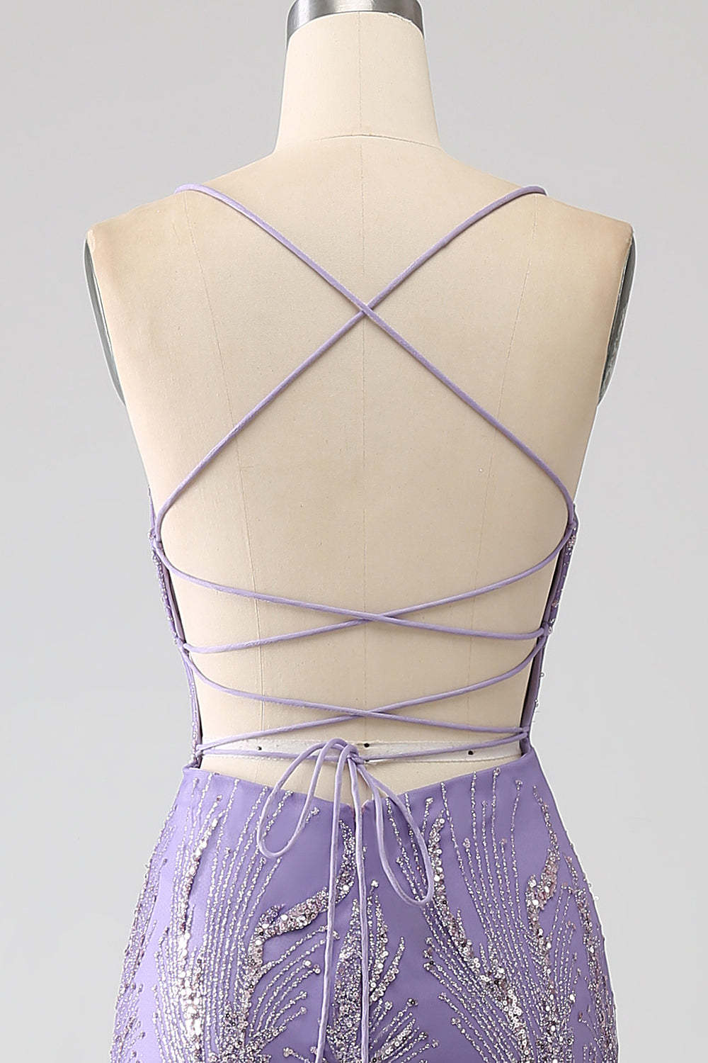 Sparkly Mermaid Lilac Long Prom Dress