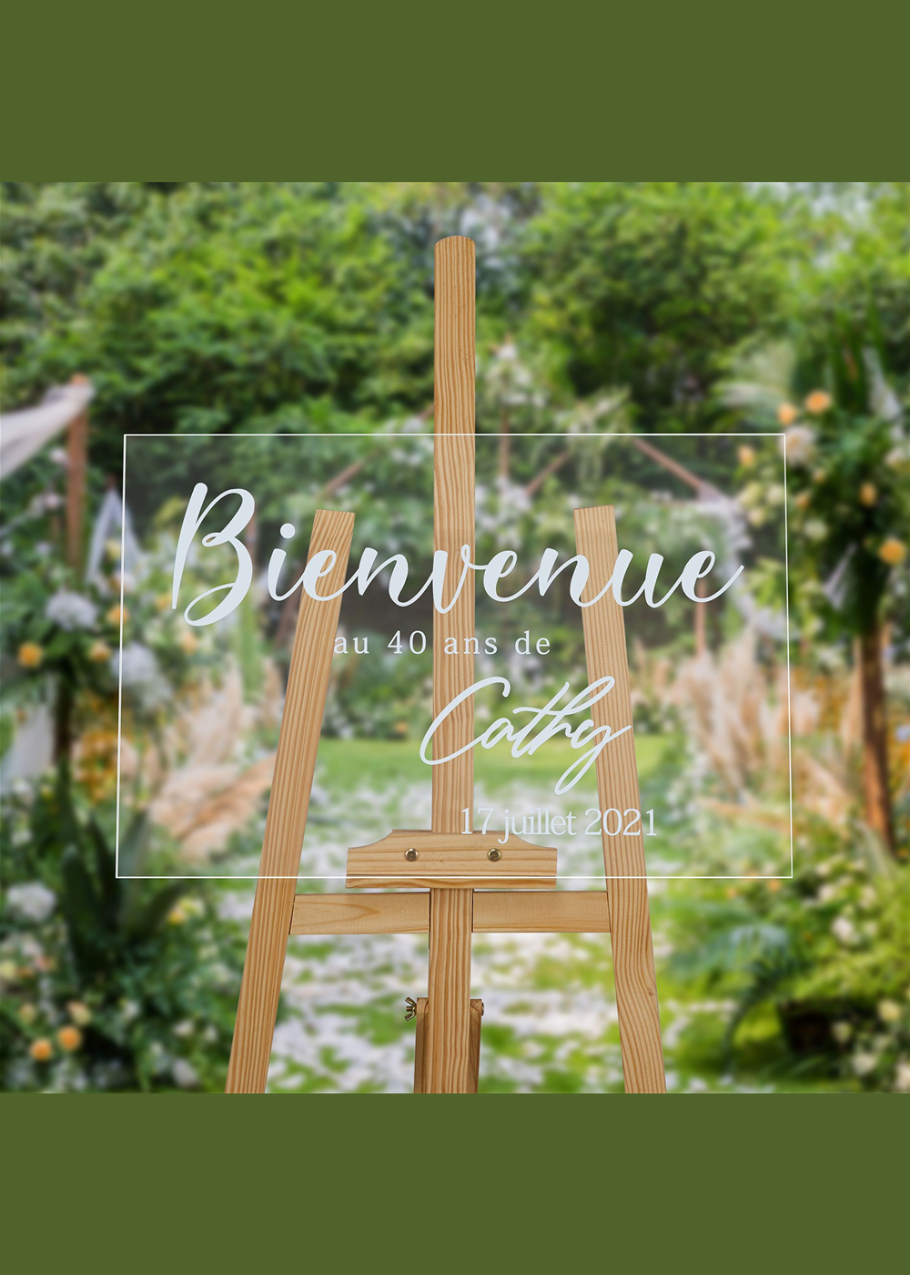 Acrylic Wedding Welcome Sign