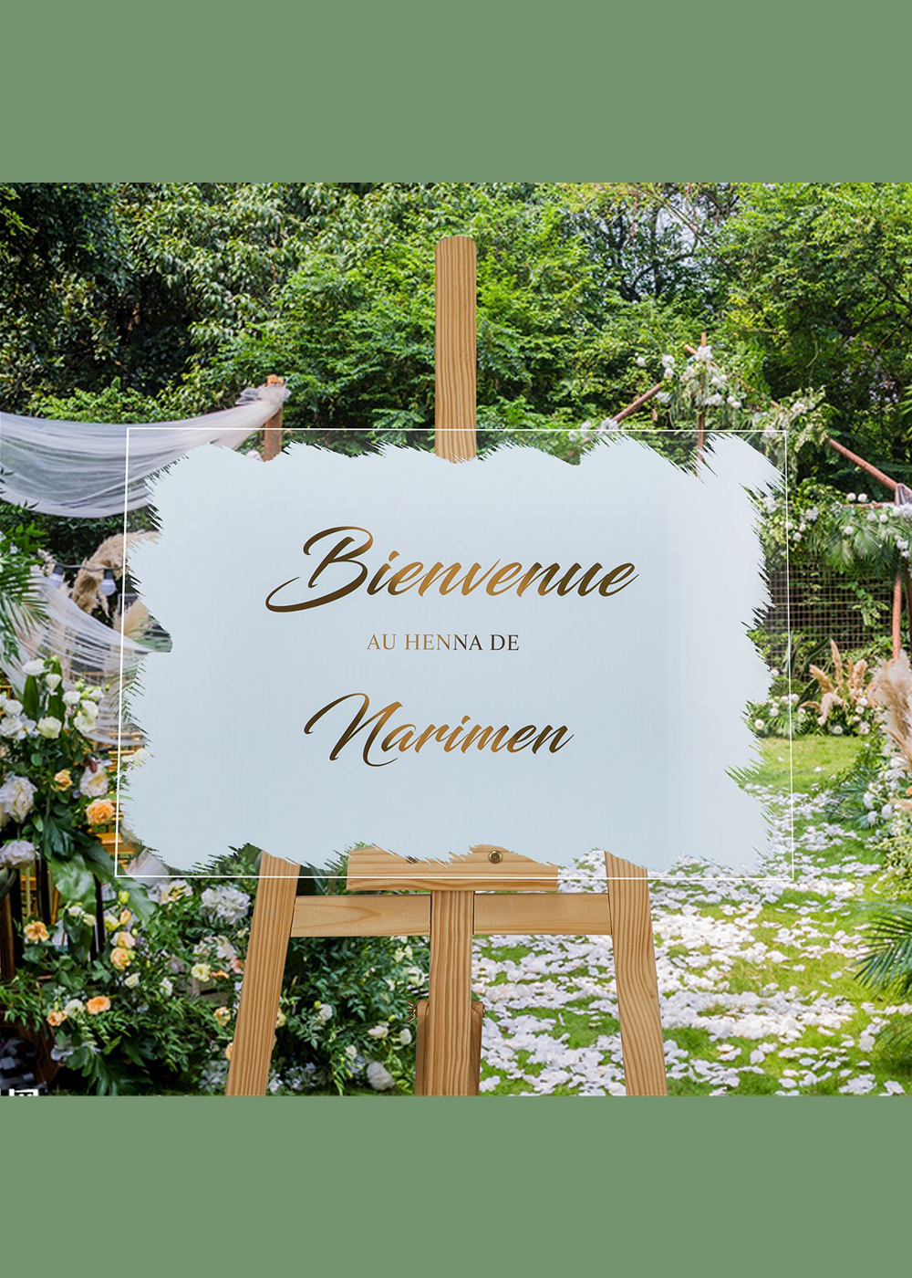 Acrylic Wedding Welcome Sign